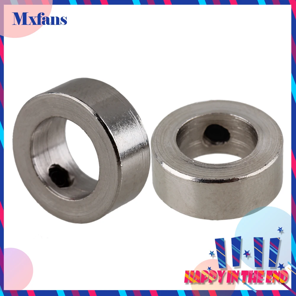 Mxfans 10PCS 8.05 mm Metal Bushing Axle Stainless Shaft Sleeve w/ screw