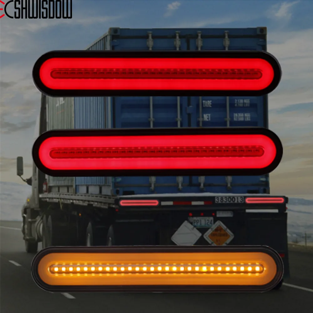 

12V 24v Waterproof Durable Car Truck LED Neon Rear Tail Light Warning Lights Sequential Flowing Signal Light for Trailer