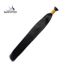 Sunnymay Straight Brazilian Hair #1B Hair Color I Tip Hair Extensions 100% Remy Human Hair Free Shipping