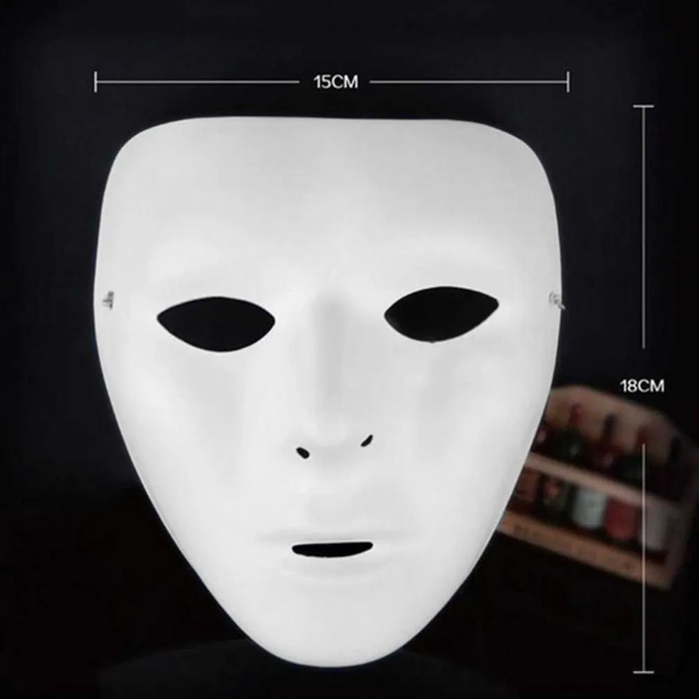 Косплей Хэллоуин фестиваль ПВХ белая маска вечерние игрушки уникальный полный лицо танцевальный костюм маска для мужчин женщин подарок Горячая Новинка