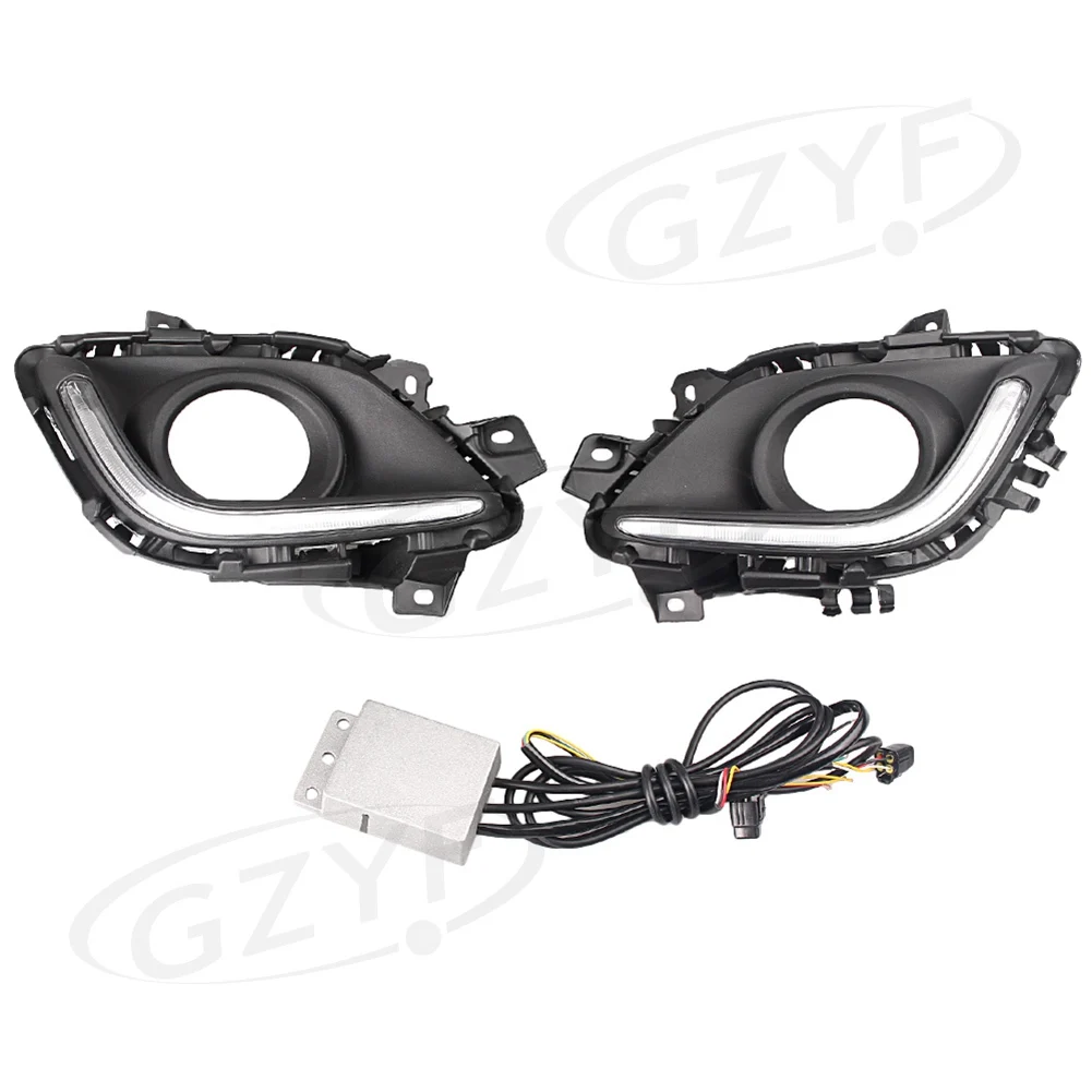 

LED Fog Turn Signal DRL Blinker Light Daytime Driving Lamp Indicator For Mazda 6 Atenza M6 2013-2014 Pair Car Spare Parts