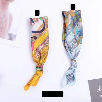 

Women's 2019 explosion models hot wild Pegasus pattern printing 53*53cm geometric simulation silk satin sweet square scarf