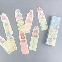 30 шт./кор. креативная бумага с кроликом Закладка канцелярские закладки держатель книги открытка школьные принадлежности papelaria