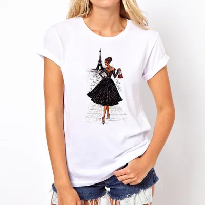 

Women's T-shirts, Short Sleeves, Cross-border Loose and Fat Women's Fashion in Europe and America in 2019