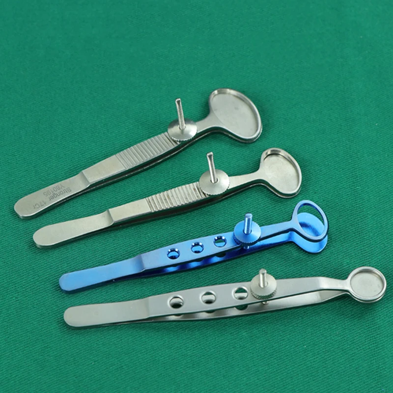 

Titanium Alloy / Stainless Steel Ophthalmic Instruments Surgery Tools Double Eyelids Tarsus Cysts Tweezers Pancreas Folder Clip