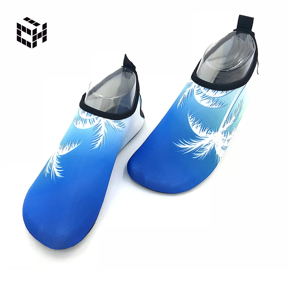 2Summer Outdoor Shoes Sandy Beach Pattern Woman Men Trekking Senderismo Non-slip Diving Aqua Shoes