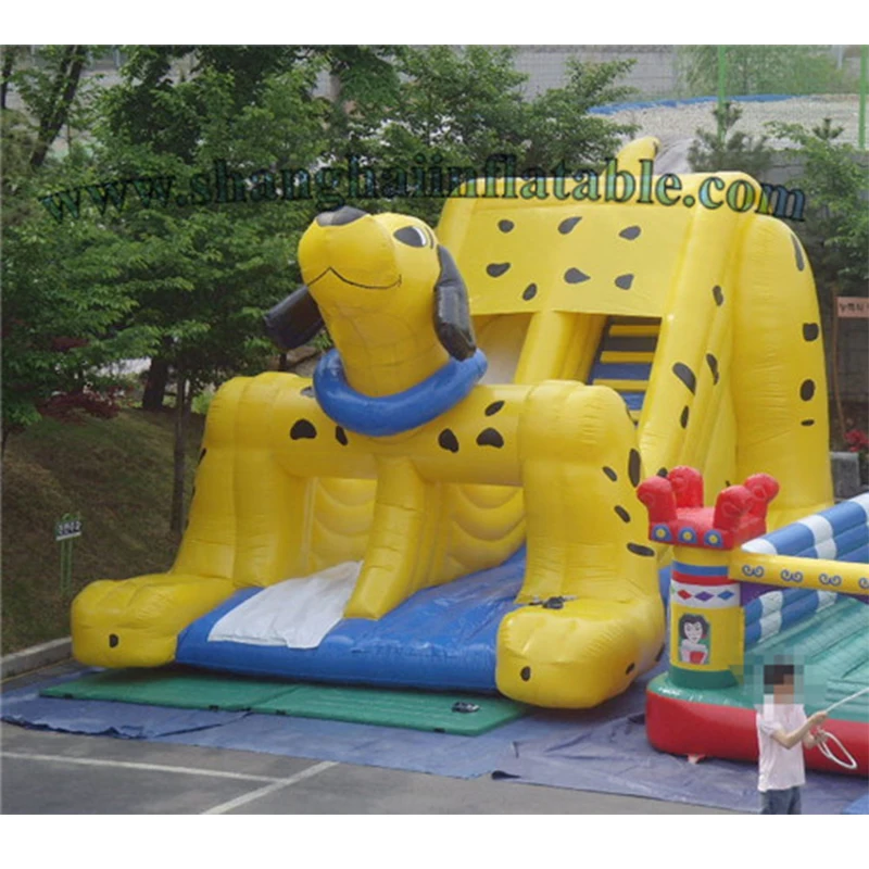 

Hot-selling giant inflatable water slide inflatable dog slide for pool use