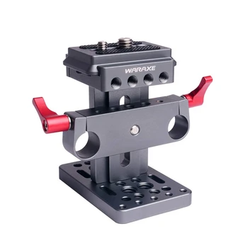 

Universal Lift Style ARCA Swiss CLAMP QR Base Quick Release Plate with 15MM Rod Hole for Camera Cage rig Accessories