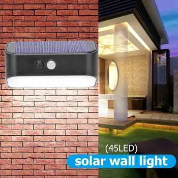 

45LED Solar Motion Sensor Wall Lamp Outdoor Waterproof Yard Security Light Waterproof IP65 Solar Security Light