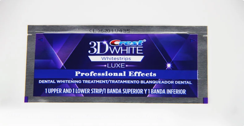 3D белый Whitestrips LUXE крепкое сцепление профессиональный эффект гигиена полости рта идеальный улыбкой отбеливания зубов полоски 5/10/20 мешочков