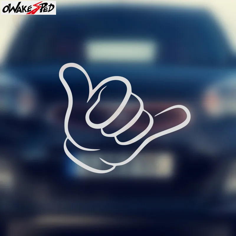 

13cm Gesture Diagram Vinyl Decal Car Body Side Decor Sticker Auto Trunk Decals For Subaru Suzuki Chevrolet Cruze Audi Honda KIA