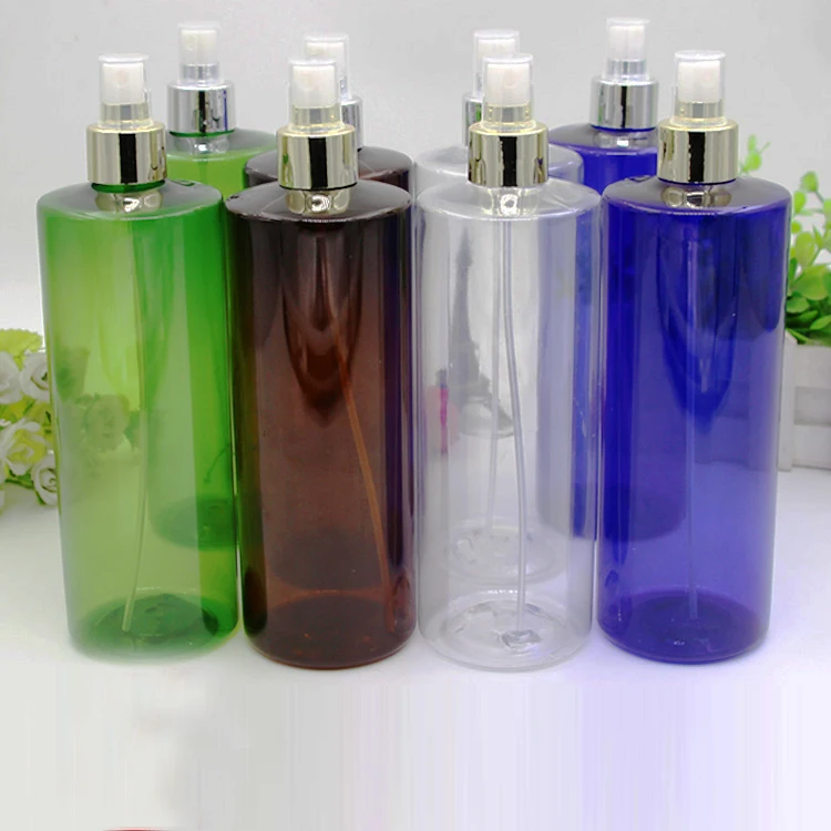 

2/10pcs пустая пластиковая бутылка 500 мл пластиковая бутылка распылитель с Светильник Алюминиевый золото/серебро распылитель косметические Парфюмерная вода многоразовый контейнер