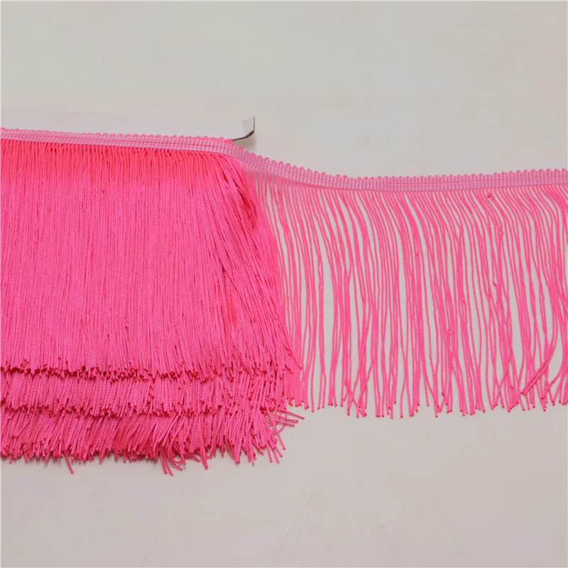 10-yard-lot-15CM-Long-Polyester-Fringe-Trim-African-Tassel-Ribbon-Lace-Accessory-Sew-Latin-Dress