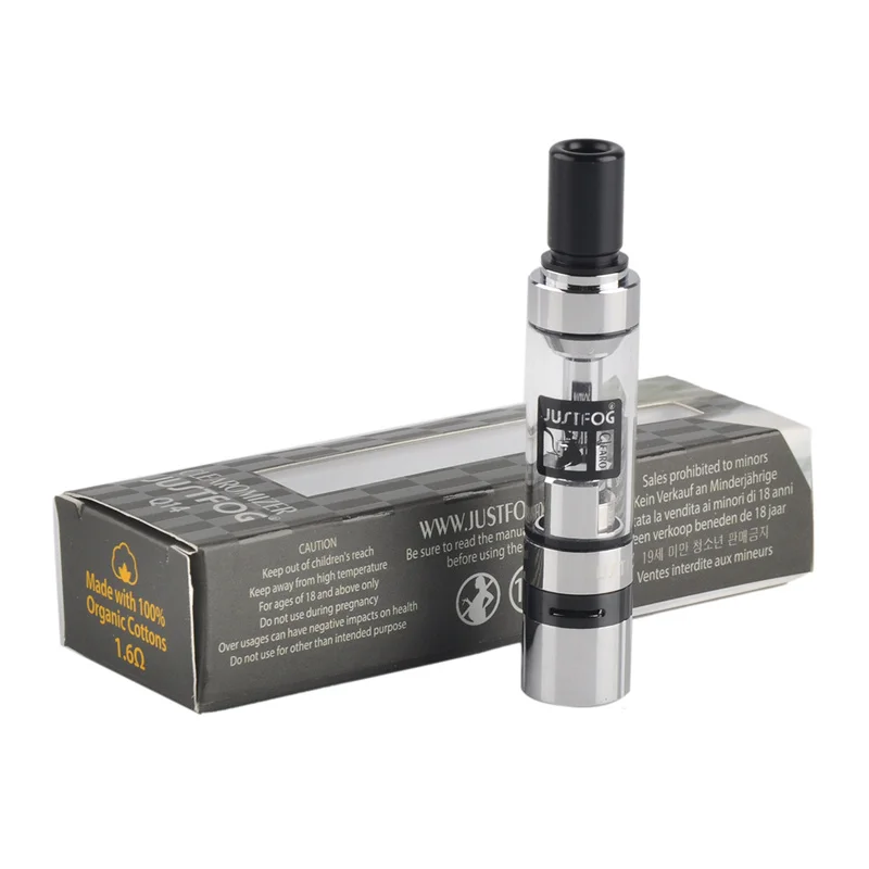 

Original JUSTFOG Q14 Clearomizer Electronic Cigarette Atomizer 1.8ml Capacity Tank Kit Vaporizer