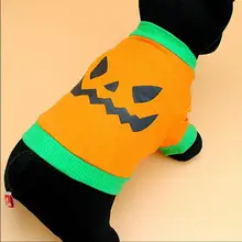 Трансер собачья одежда собаки рубашка Хэллоуин домашнее животное щенок собака рубашка Топы Тыква костюмы 3,29