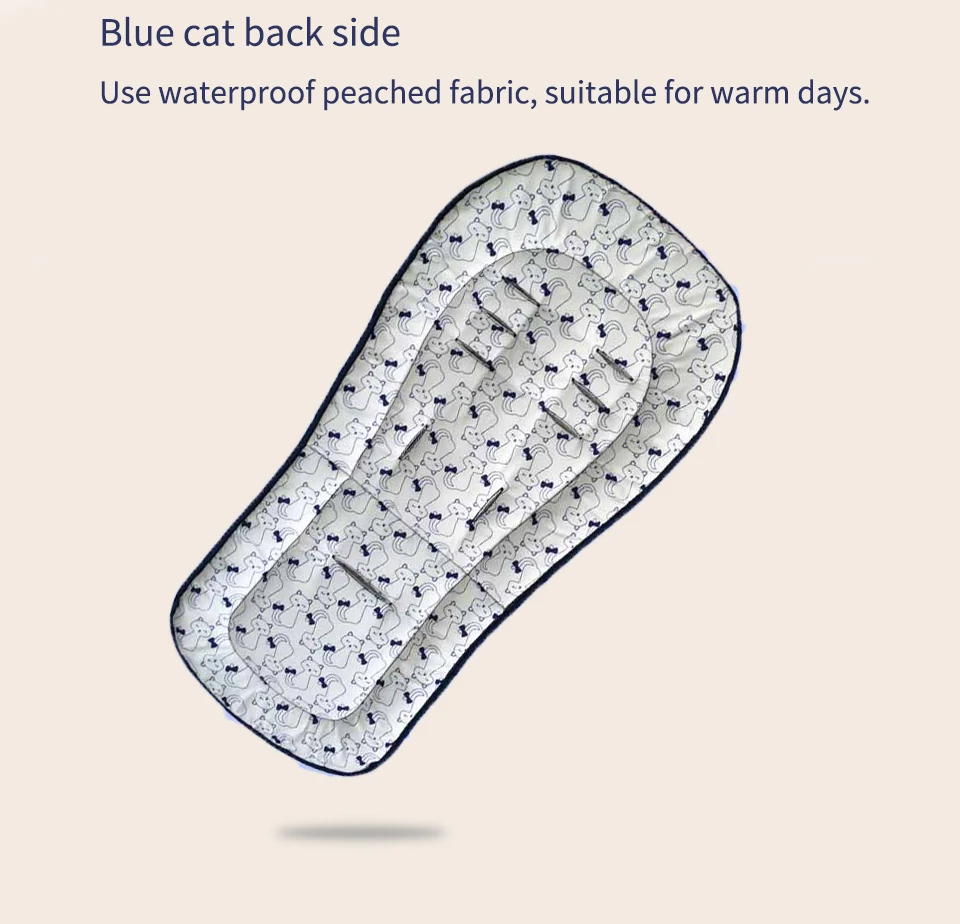 Водонепроницаемая Подушечка Для сиденья детской коляски двусторонняя подкладка для сиденья Универсальная мягкая подушка для четырех сезонов мягкие Аксессуары для матрасов и колясок