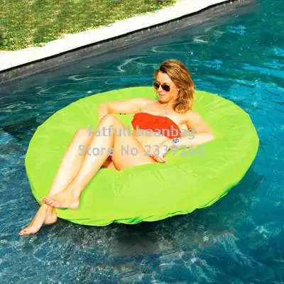 Cover only No Filler- Island design bean bag float chair, outdoor round beanbag seat furniture , Large cuddle bean cushion set