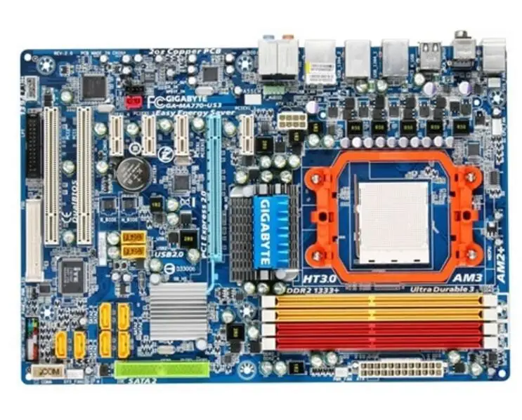 Для Gigabyte GA-MA770-US3 R2.0 оригинальная настольная материнская плата MA770-US3 770 Socket AM2 AM3 DDR2