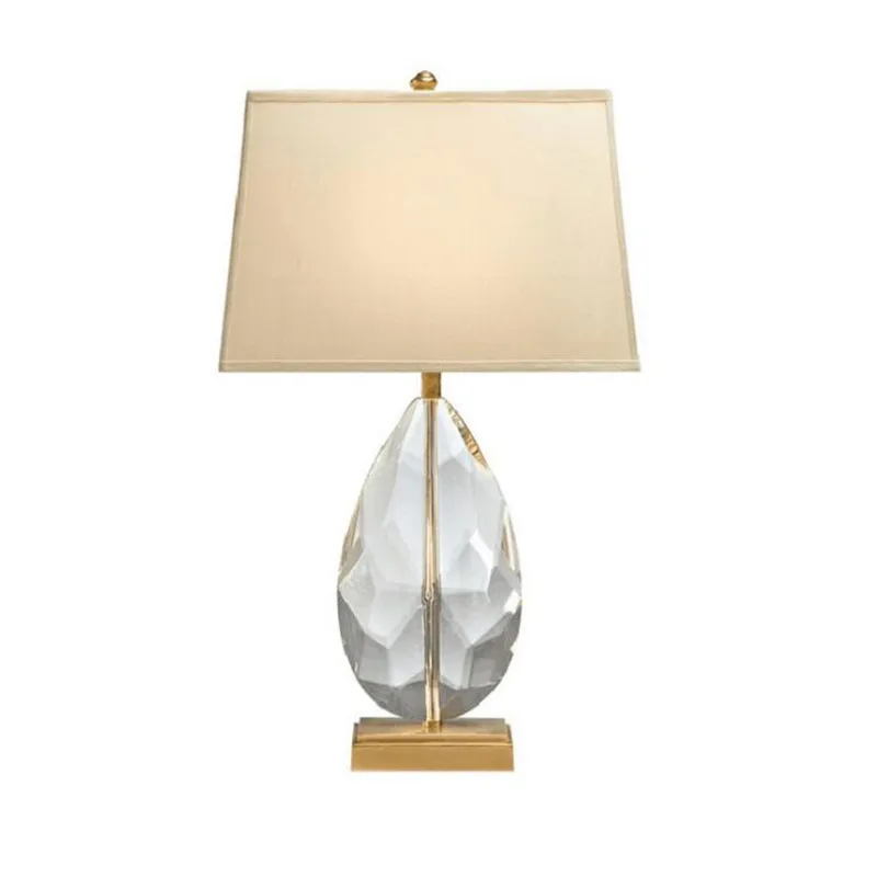 

Post-Modern Simple Designer Crystal Fabric Led E27 Table Lamp for Living Room BedRoom H 60cm 1548