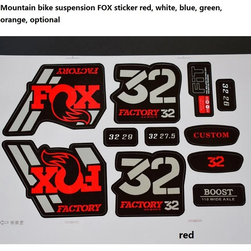 Лиса наклейка для горного велосипеда подвеска вилка 26 27,5 29 дюймов SR SUNTOUR SID