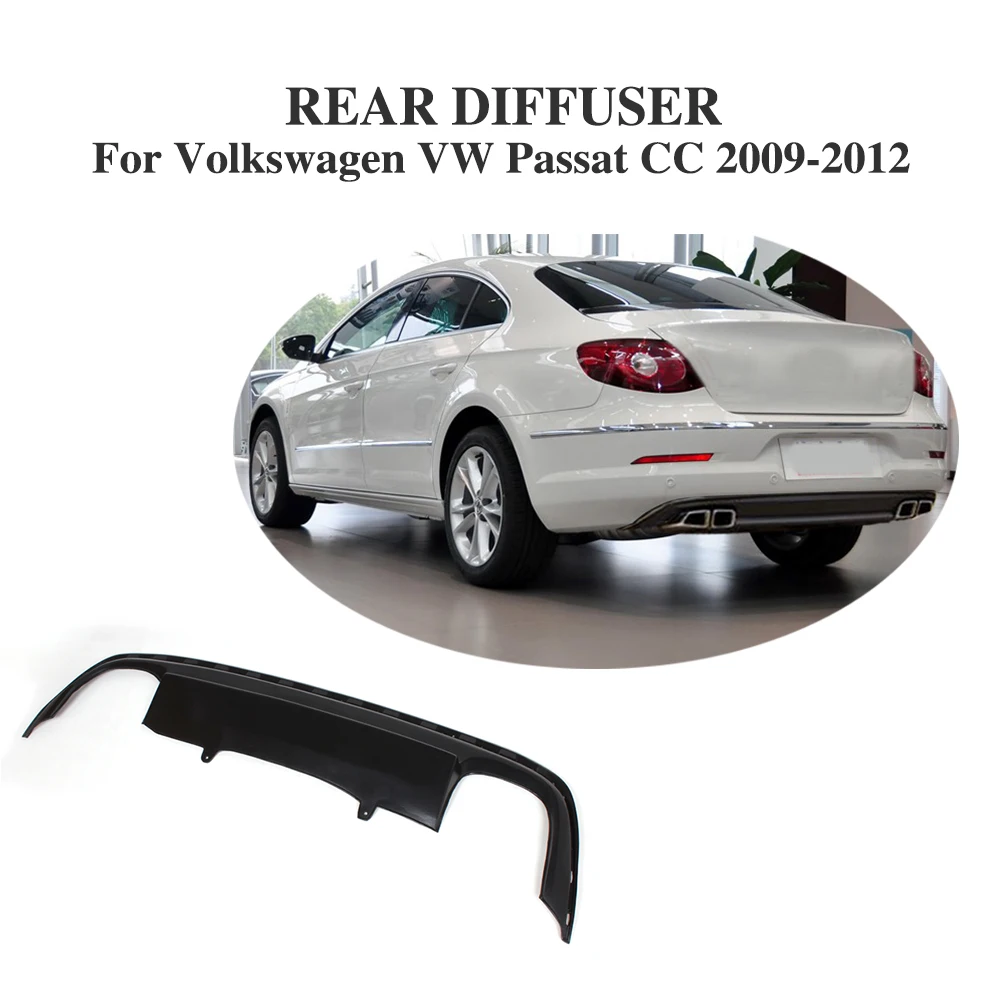 Защитный диффузор для заднего бампера Volkswagen VW Passat CC 2009 2012|car tuning parts|lip spoilercar |