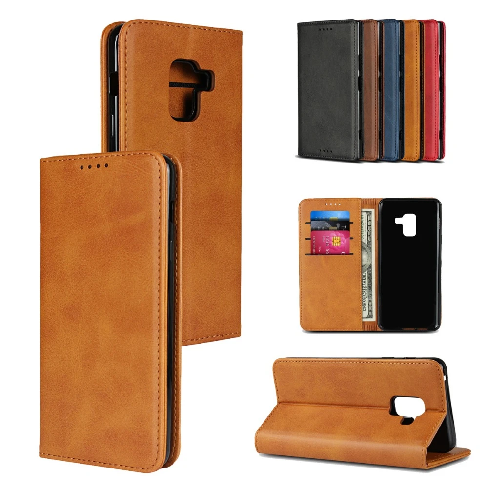 Luckbuy Calf Grain Leather Strong Magnetic Flip Cover For Samsung Galaxy Feel 2 Sc 02l Luxur Case Feel Sc 04j Wallet Phone Cases Wallet Cases Aliexpress