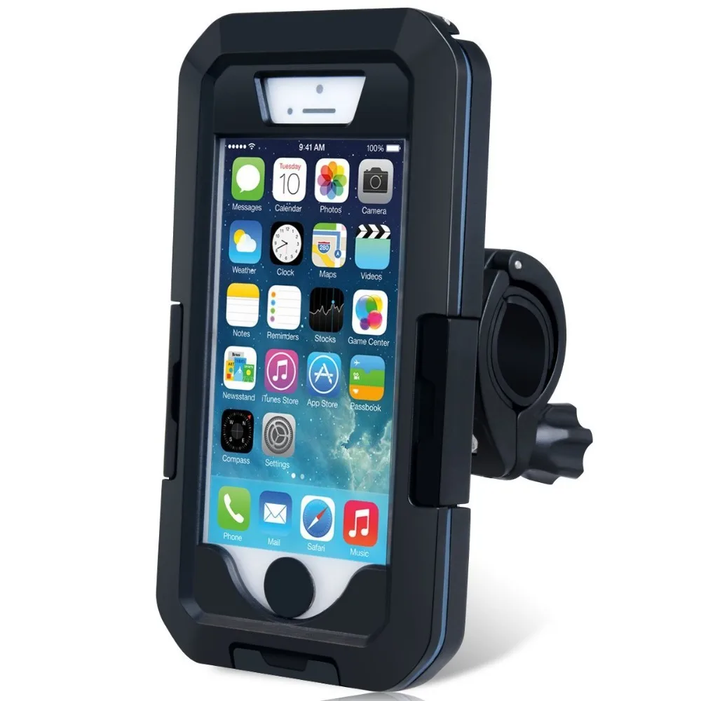 5 в 1 велосипедный держатель для телефона мотоцикла водонепроницаемый защитный чехол поддержка для iPhone X 8 7 6 6s XS MAX XR телефон мото стенд