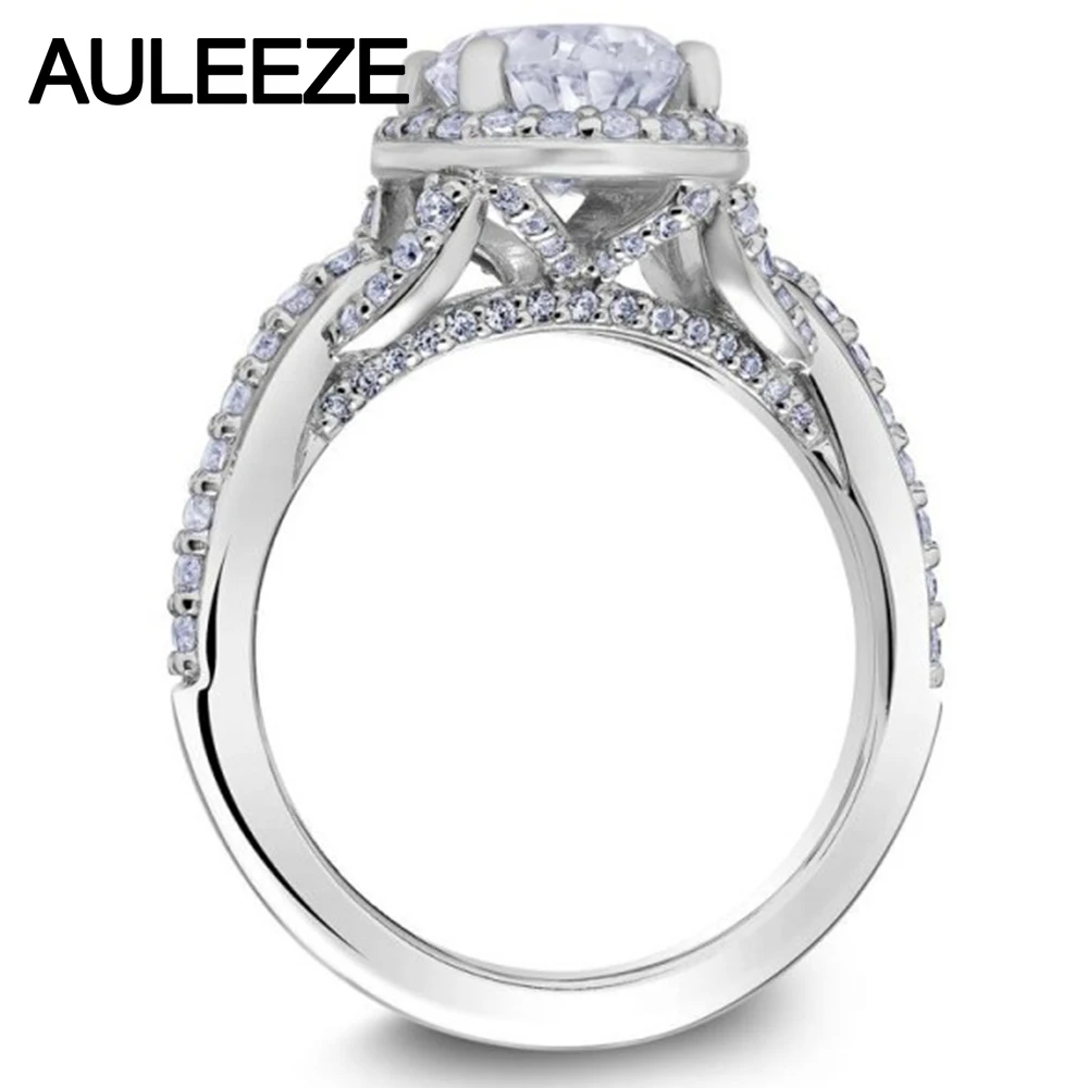 Обручальное кольцо из белого золота с овальной огранкой 14 к|ring band|ring ringring lady |