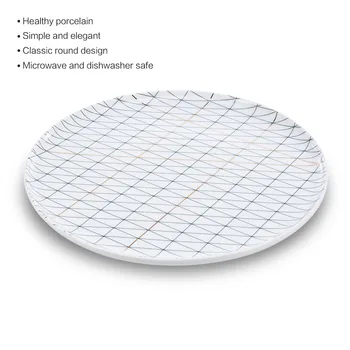 

Ceramic Plate for Dishes Fruit Coffee Cup Dinner Plate Porcelain Dishes Microwave Safe Dishwasher Safe Plate Kitchen Accessories