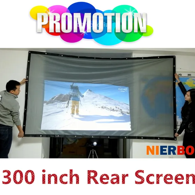 300 inches Rear Projector Screen For Universal DLP LED LCD Projector