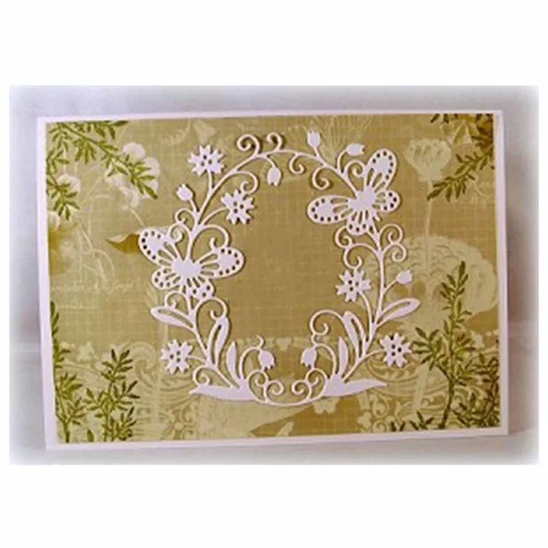 

Eastshape Butterfly Oval Vine Cutting Dies Scrapbooking For Card Making Album Embossing Crafts Die Cut Stencil New Dies For 2019