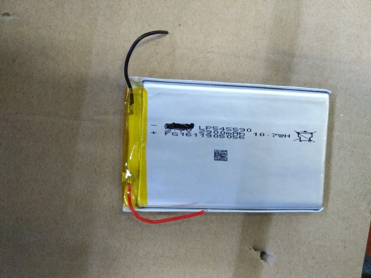 Упаковка 3 7 V полимерная литиевая батарея 545590 2900mah ядро зарядки сокровище|polymer lithium