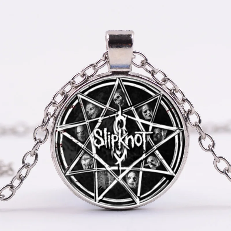 SONGDA новинка модное женское и мужское ожерелье стеклянные значки Slipknot подвески в