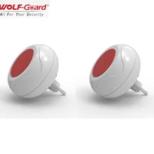 2 x Wolf-Guard беспроводной внутренний звук и Вспышка Сирена для домашней системы сигнализации ЕС Plug 220 В 433 МГц/315 МГц