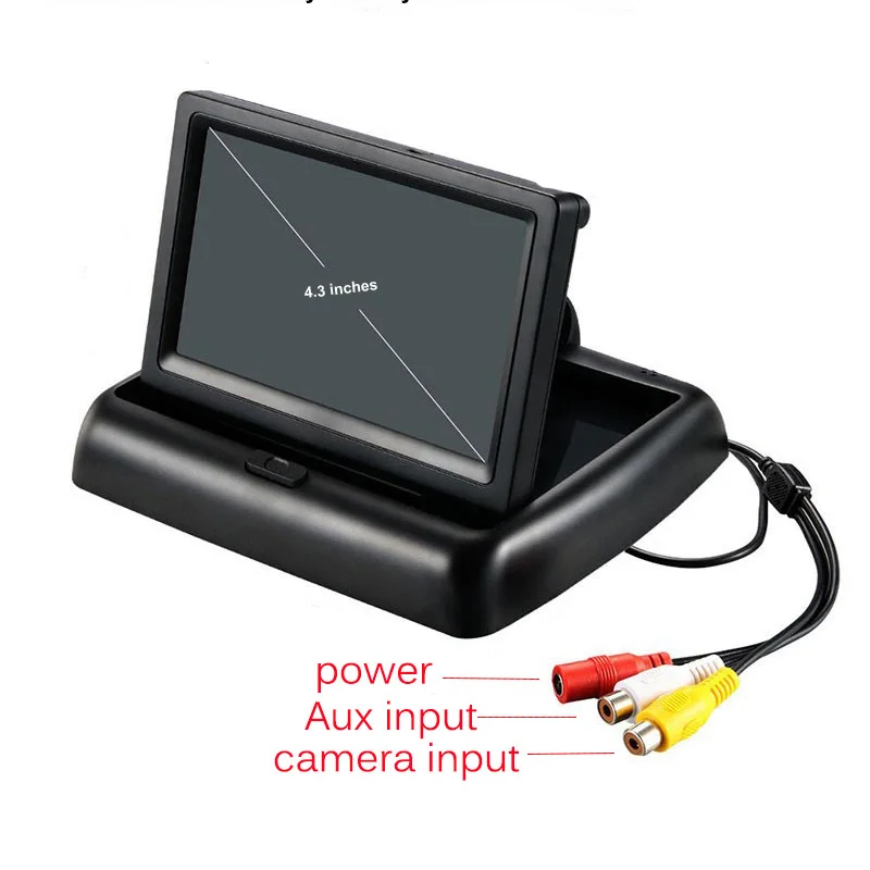 4," TFT lcd Автомобильный монитор, помощь при парковке, Европейская Рамка номерного знака, камера заднего вида, Автомобильный дисплей, монитор для авто