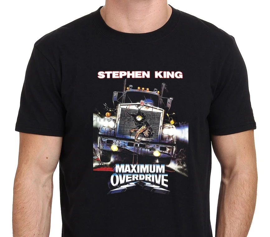 Харадзюку Новый 2019 Максимальная OVERDRIVE футболка Стивен Кинг 80 s классический