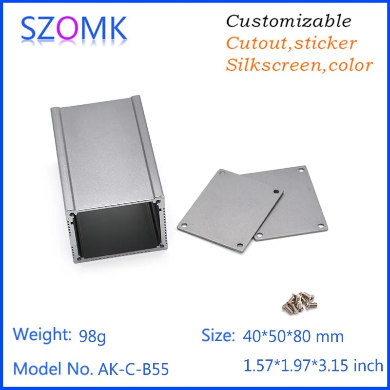aluminum extrusion case szomk aluminum project box electronics enclosure for pcb aluminum amplifier housing box extruded junction box aluminum diy box pcb control enclosure electrical gps tracker outlet boxes   (9)
