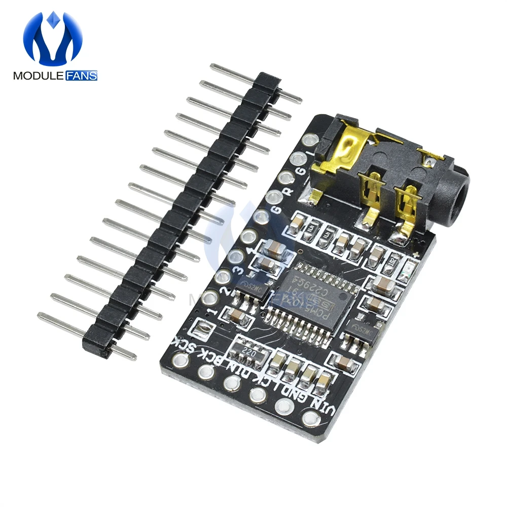 Интерфейс I2S PCM5102 DAC декодер GY модуль плеера для Raspberry Pi pHAT форматная плата
