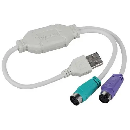 10 قطعة العلامة التجارية الجديدة USB PS2 كابل محول ل لوحة مفاتيح وماوس PS/2 كوردر محول