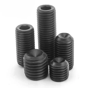 

M3 Hex Socket Set Screw Concave End Grub Screw Grade 12.9 Black