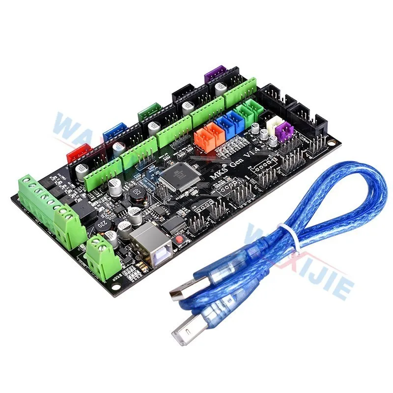 

MKS Gen V1.4 Control Board Compatible RepRap Ramps1.4 With USB Cable For 3D Printer Accessories Mega 2560 R3 Motherboard