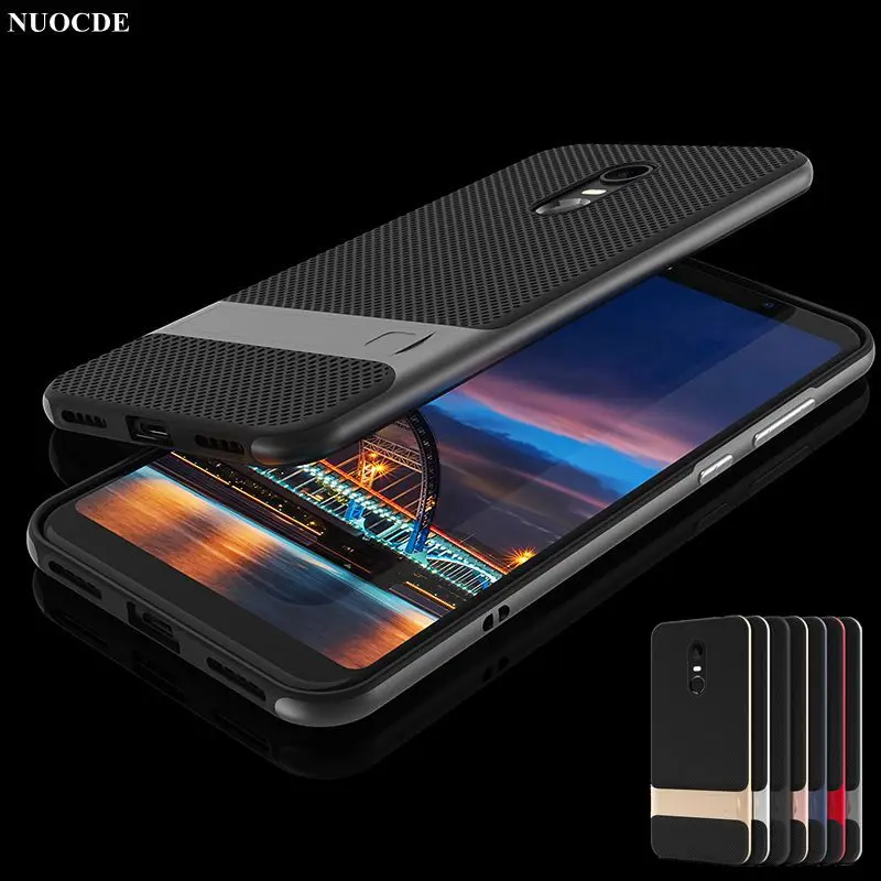 

For Xiaomi Redmi 5 Plus Case Armor ShockProof TPU+PC Kickstand Protection Back Cover Cases For Redmi Note 4X Mi5s Mi6 Mi5X A1