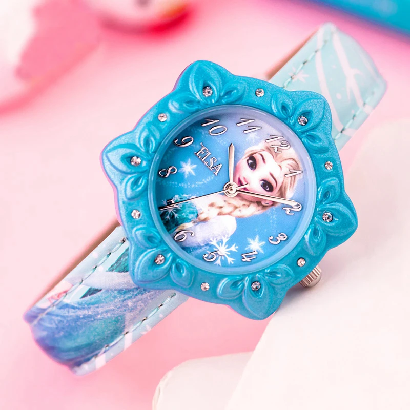 Disney Frozen Princess оригинальный дизайн детские часы для девочек упаковка с подарочной