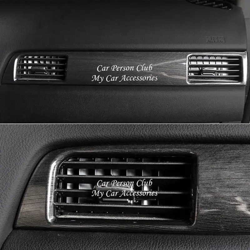 Для Mitsubishi Outlander 2013- Средний контрольный Кондиционер Вентиляционный Выход крышка планки ABS хром автомобиля-Стайлинг Аксессуары