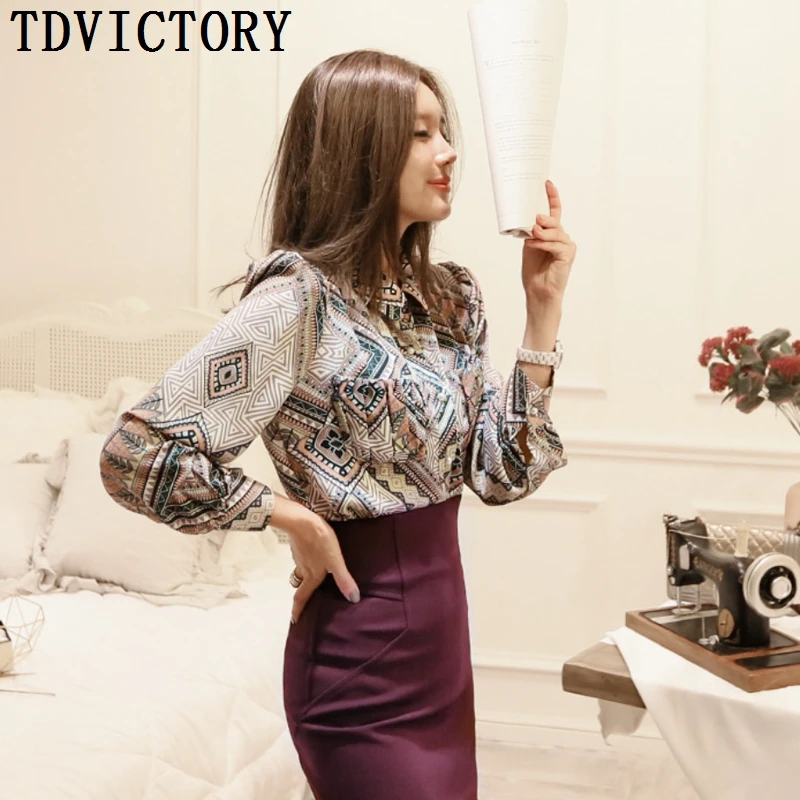 TDVICTORY 2019 осень OL корейский стиль Женский официальный комплект из двух предметов