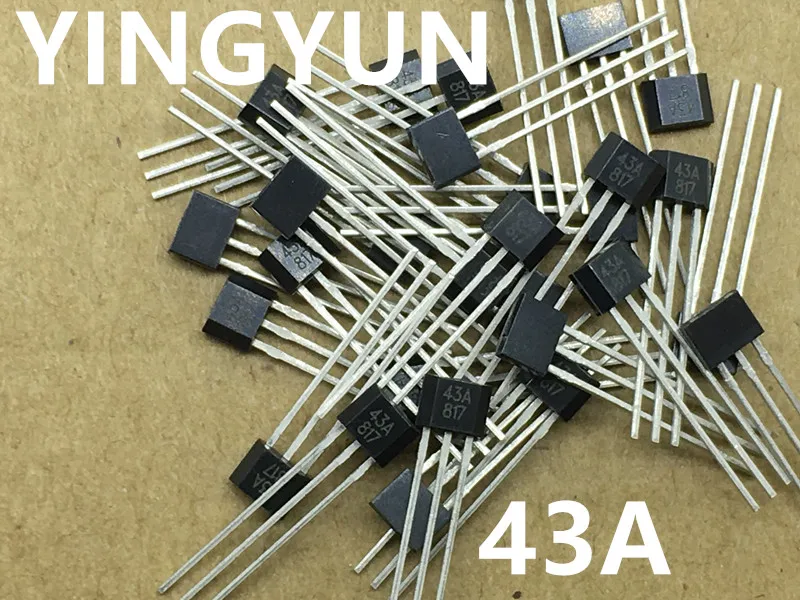 Sensor de hall unipolar de 10 flash ss443a 43a, elemento novo original