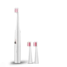 Sonic Электрический Зубная щётка Батарея работает гигиена полости рта IPX7 Водонепроницаемый для 2 Сменные головки Уход за полостью рта зубная щетка