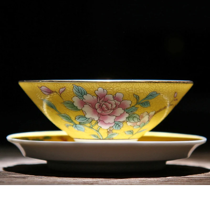 

Promotion!!1PCS chinese jingdezhen porcelain celadon gaiwan teapot Kung fu high quality teaset teacup tea cup with tray