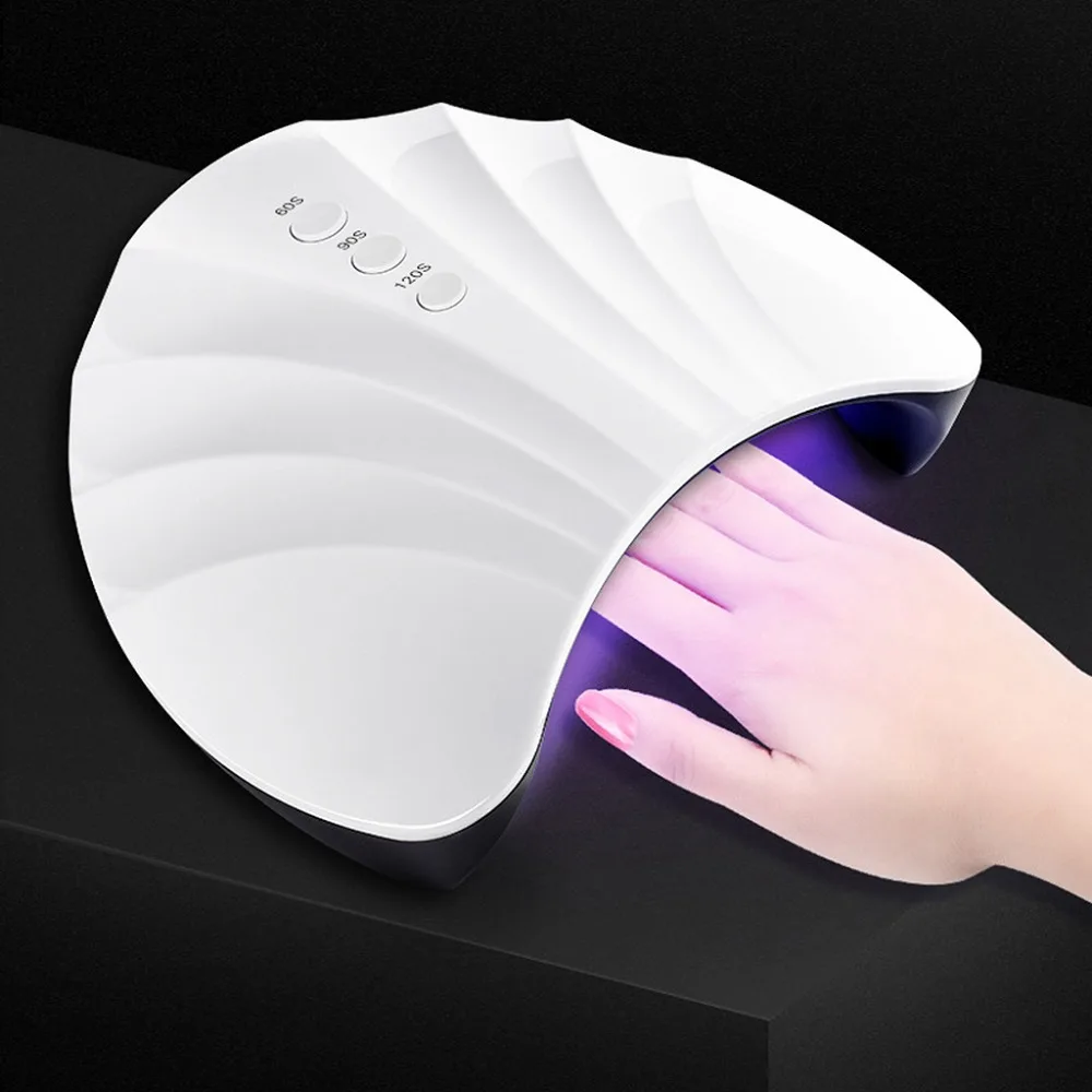 

36W Mini USB Nail Polish Dryer Lamp 12 LED UV LED Poly Gel Curing Light Manicure Timer 60S/90S/120 100-240V USB Rechargeable2019