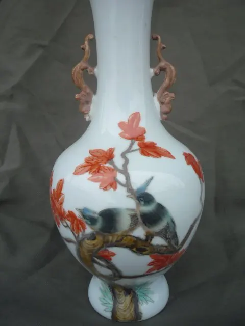 Rare Old Qing Dynasty famille роза фарфоровая ваза ручная роспись с отметкой лучшая коллекция